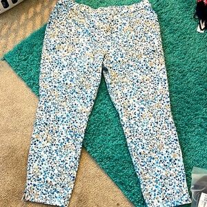 Susan Graver Petite Plus Liquid Knit Straight Leg Super Soft Pull-On Pants Sz LP